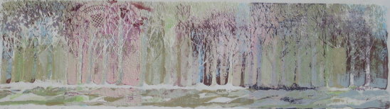 Forest Series, Block Print by Judith Hilmer